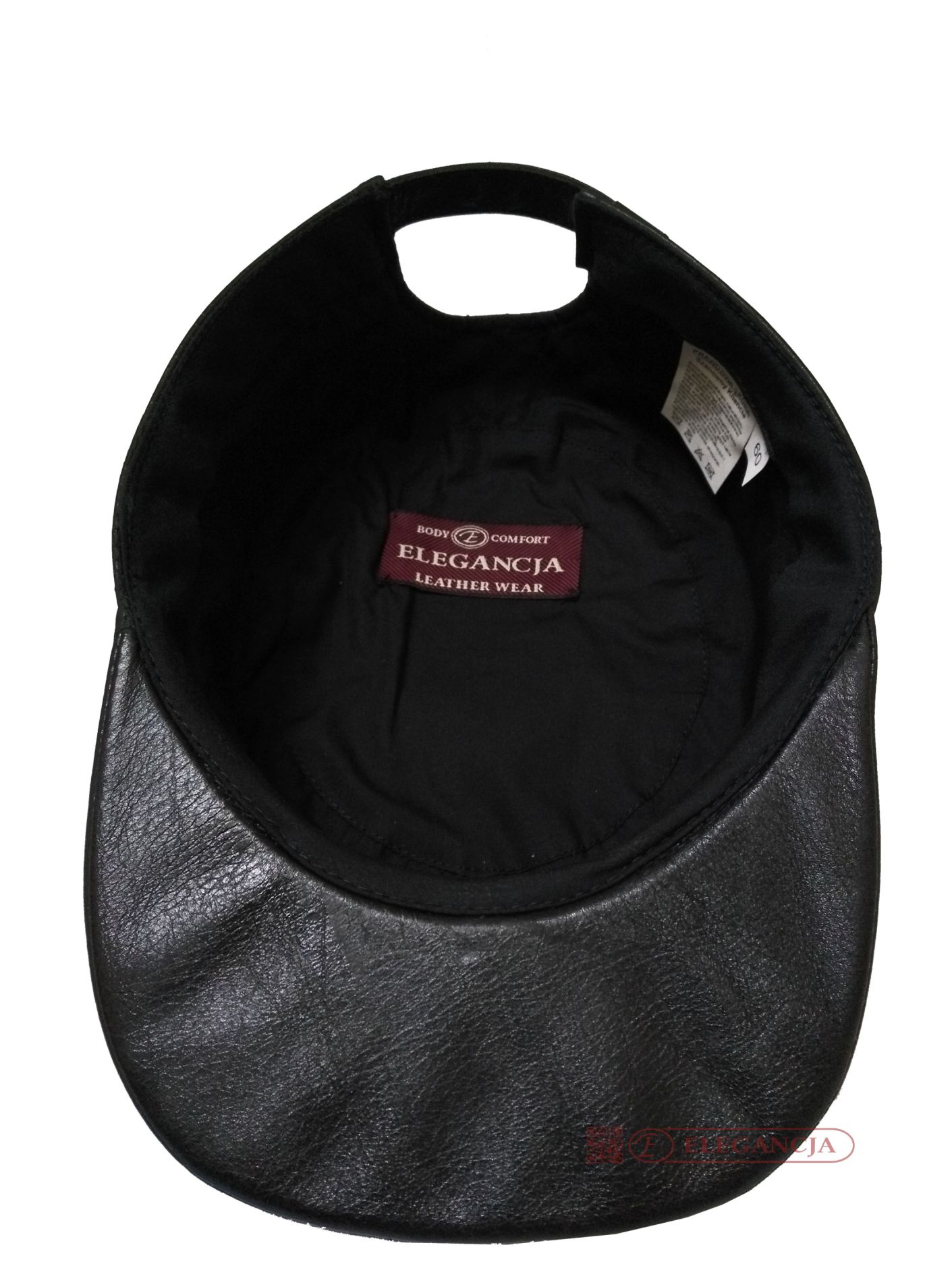 CZAPKA Męska Skórzana Czarna PATROLÓWKA 58 NOWOŚĆ Płeć mężczyzna