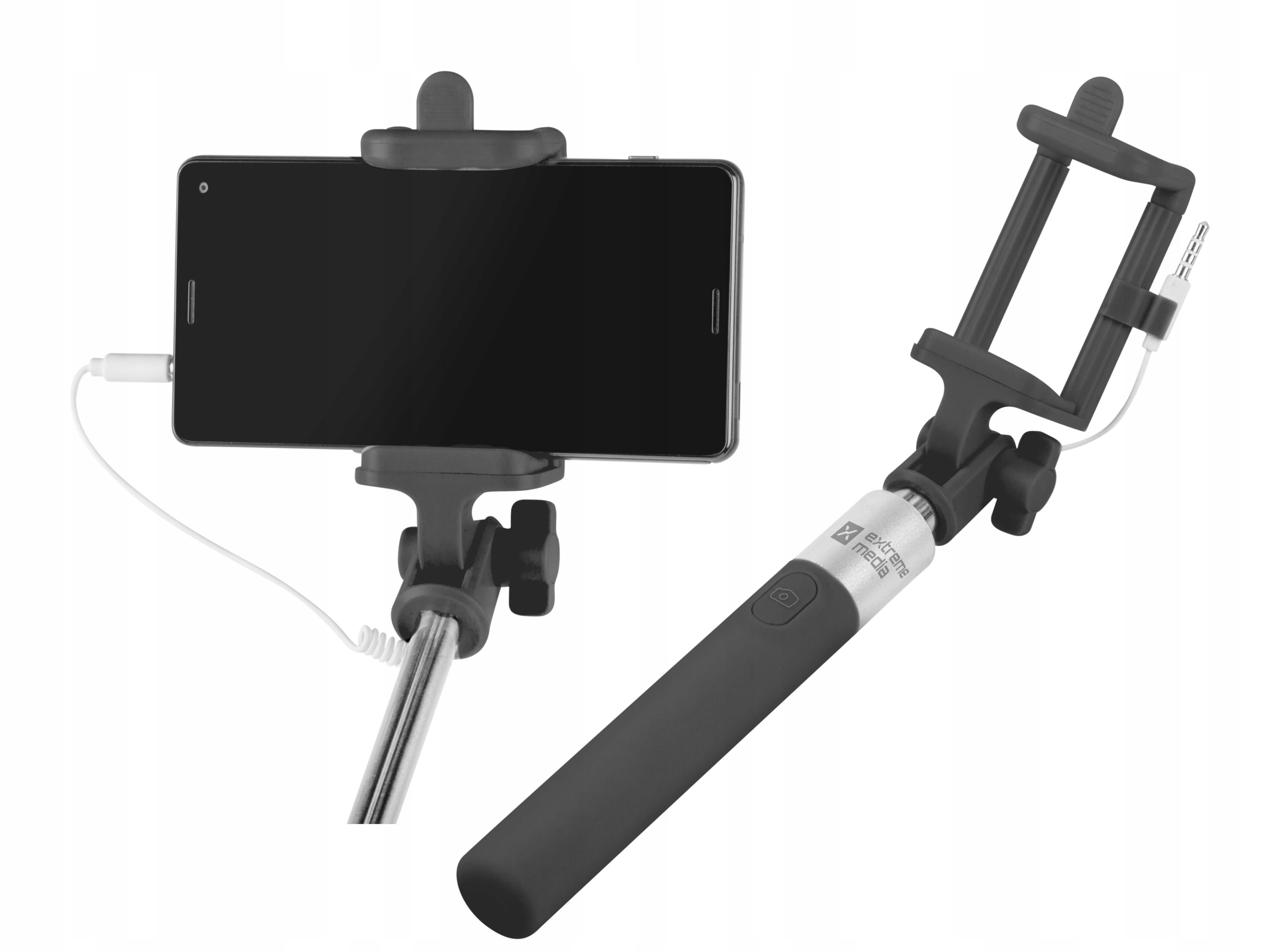 

Kijek selfie stick z kablem uchwyt monopod Natec