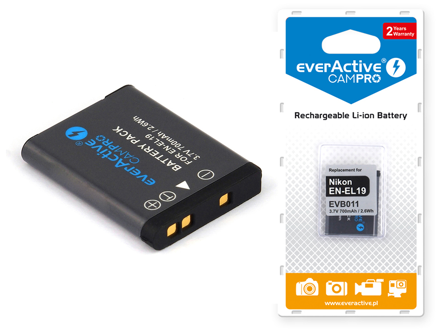 

Bateria everActive do Nikon S5200 S6400