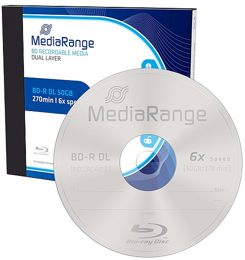 

MediaRange Bd-r Blu-Ray 50GB 6x 1 sztuka Jc Box
