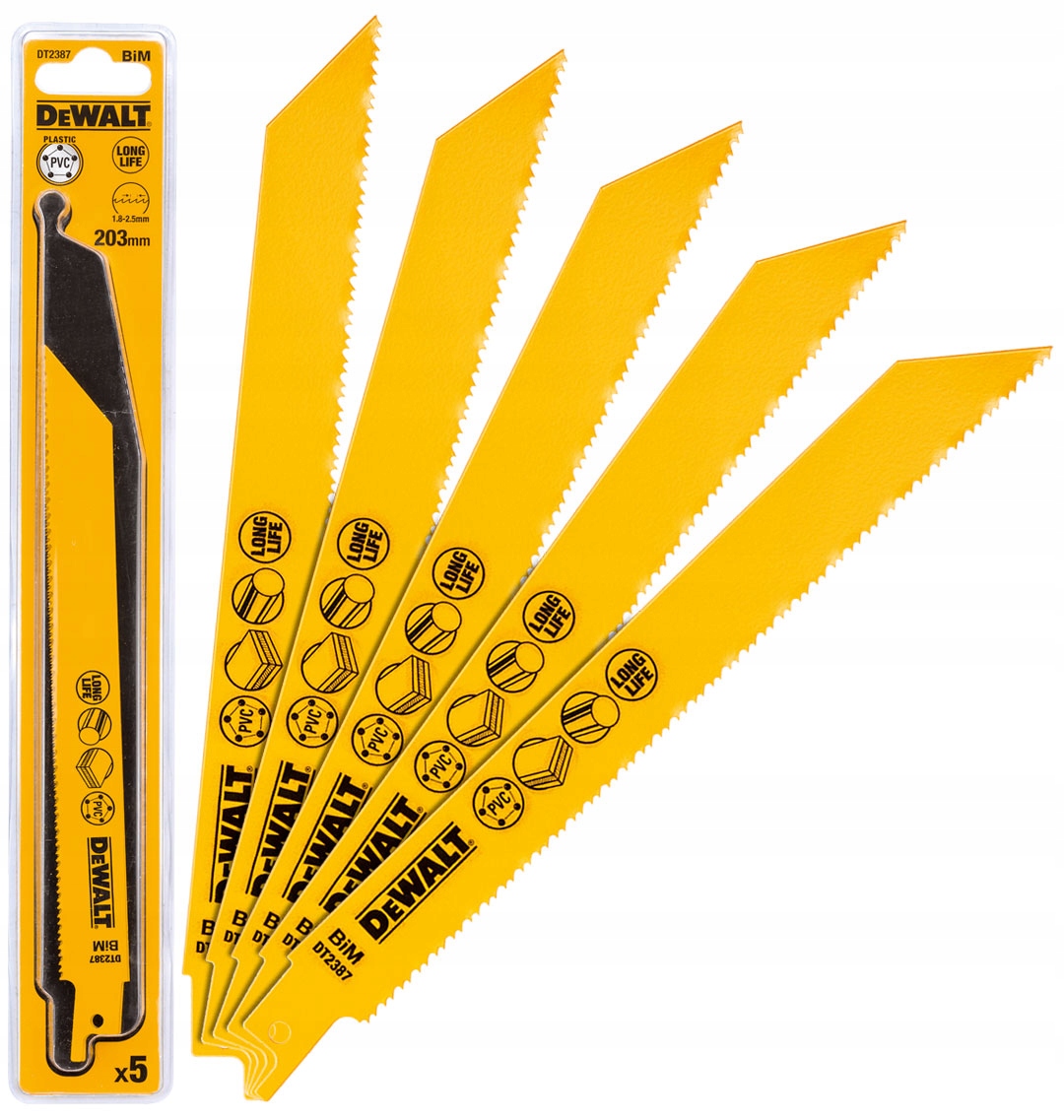 

DeWalt DT2387 brzeszczoty do metal 203 5cz S1122VF