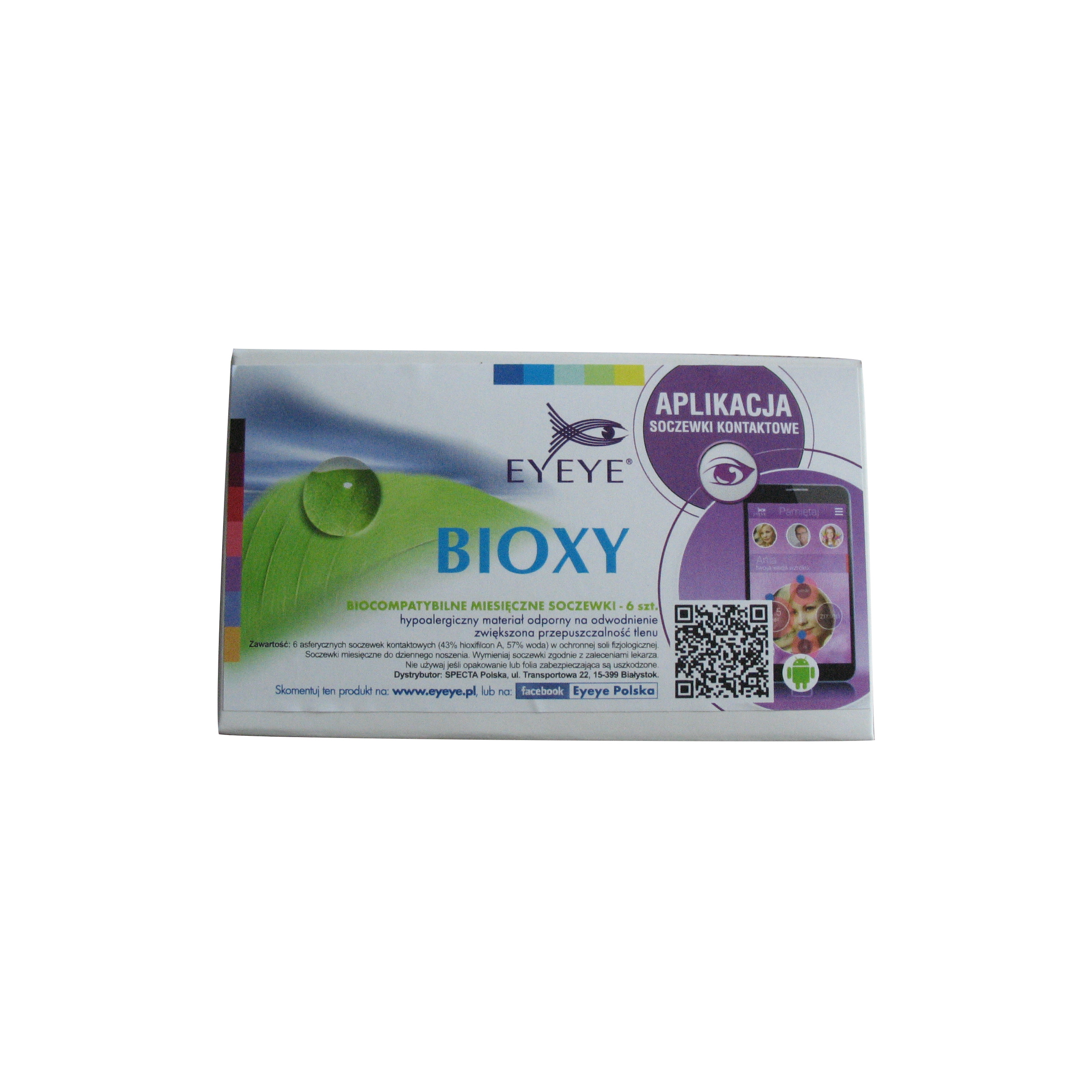 

Eyeye Bioxy 6szt soczewki kontaktowe miesięczne