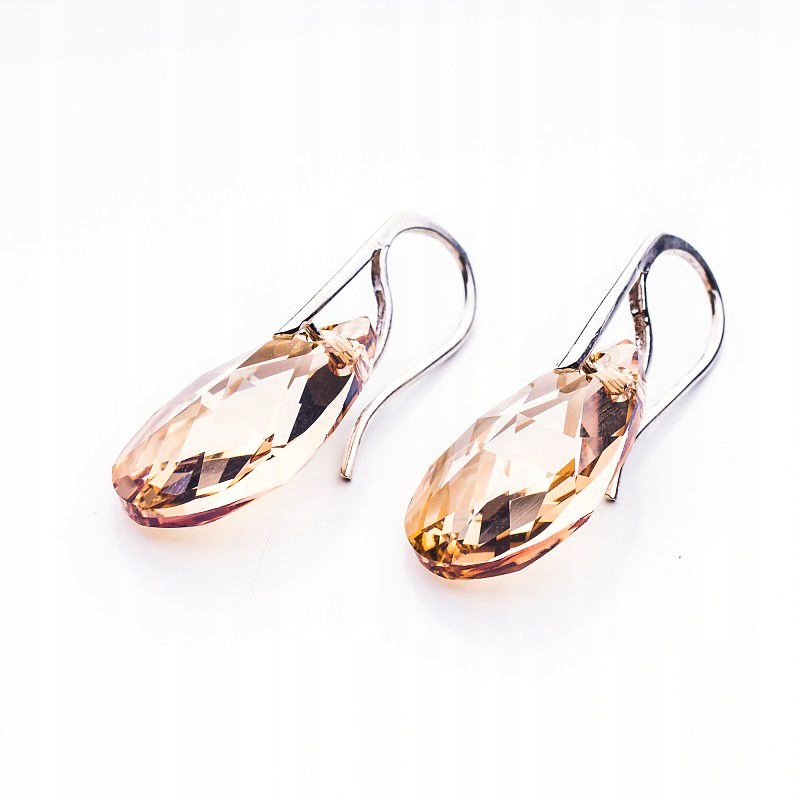 

Srebrne kolczyki z kr. Swarovski Migdały 22mm Gsha