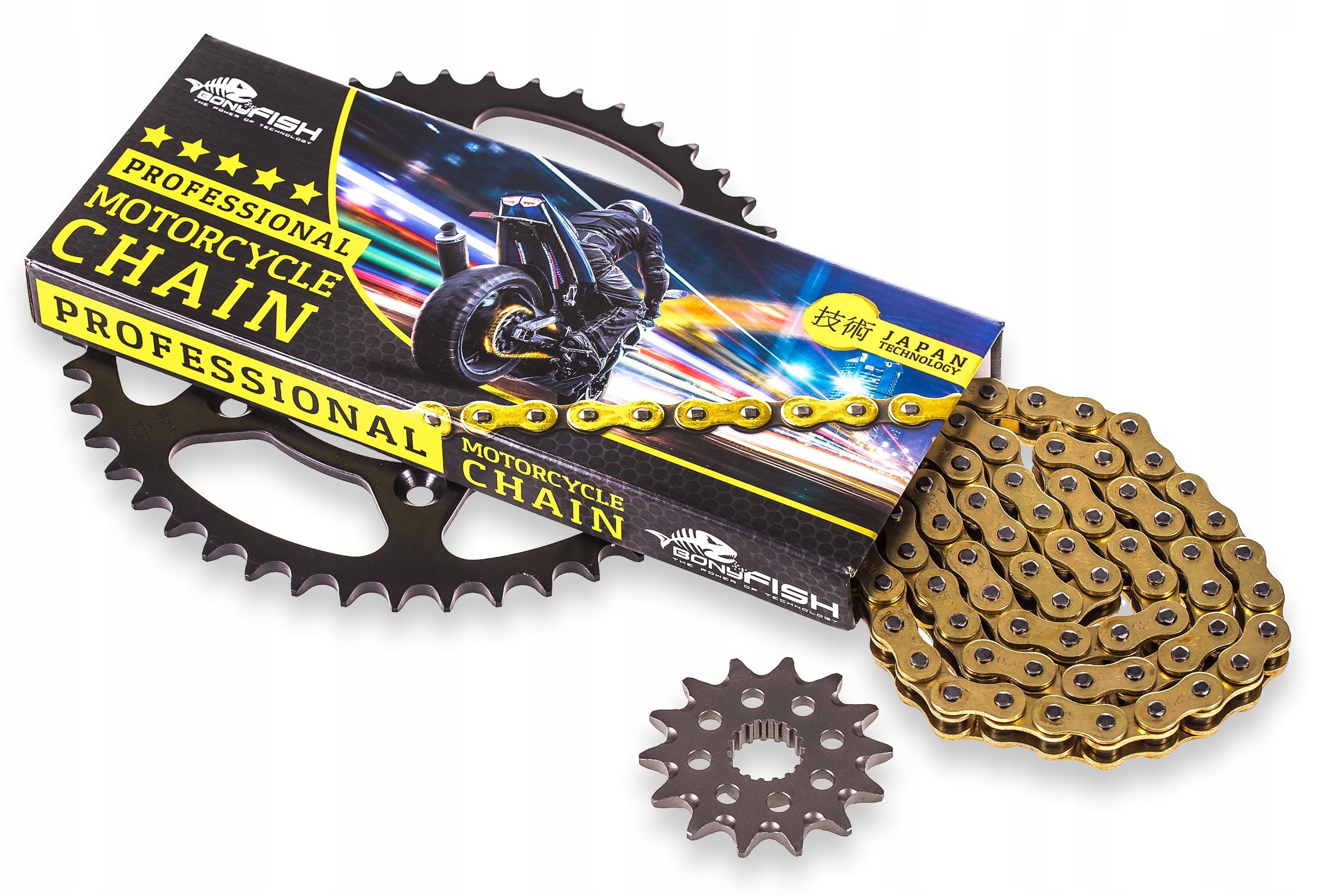 Sada pohonů Suzuki Dr-z 400 E 2000-07r Ozubení Řetěz X-kroužek Gold
