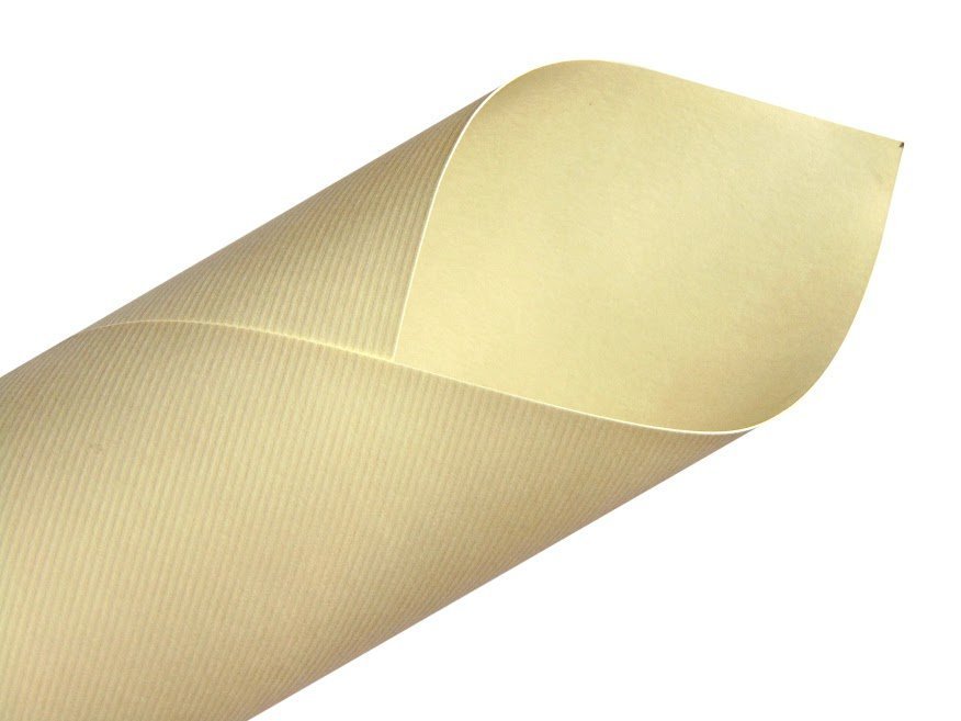 

Papier ozdobny wizytówkowy Prążki kremowe 100ar A4