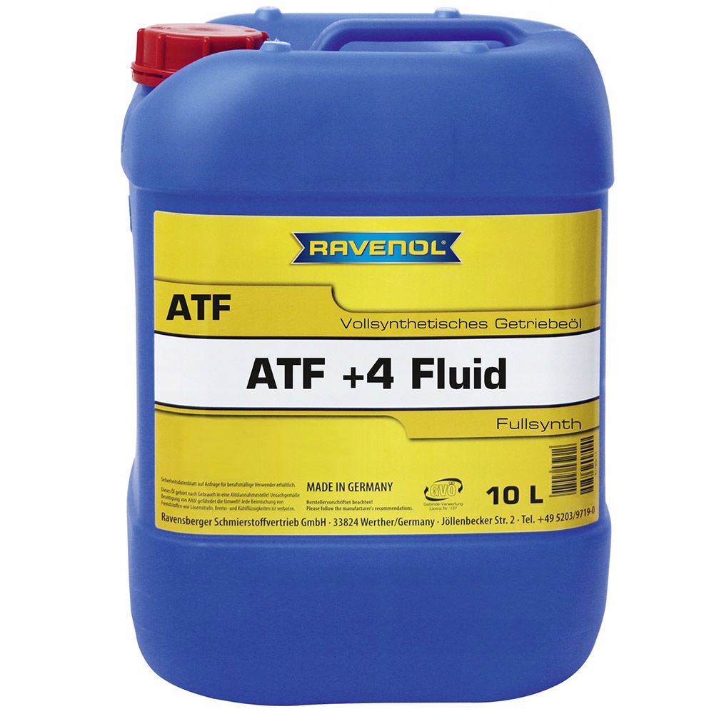 RAVENOL ATF +4 Fluid 10L olej przekładniowy do skrzyni biegów automatycznej