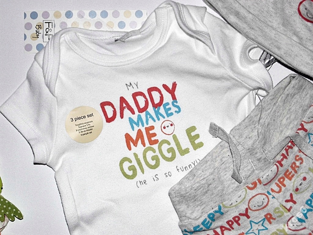 F&F * 3-CZĘŚCIOWY KOMPLET BAWEŁNA ***0-1M ^56 Rozmiar 56