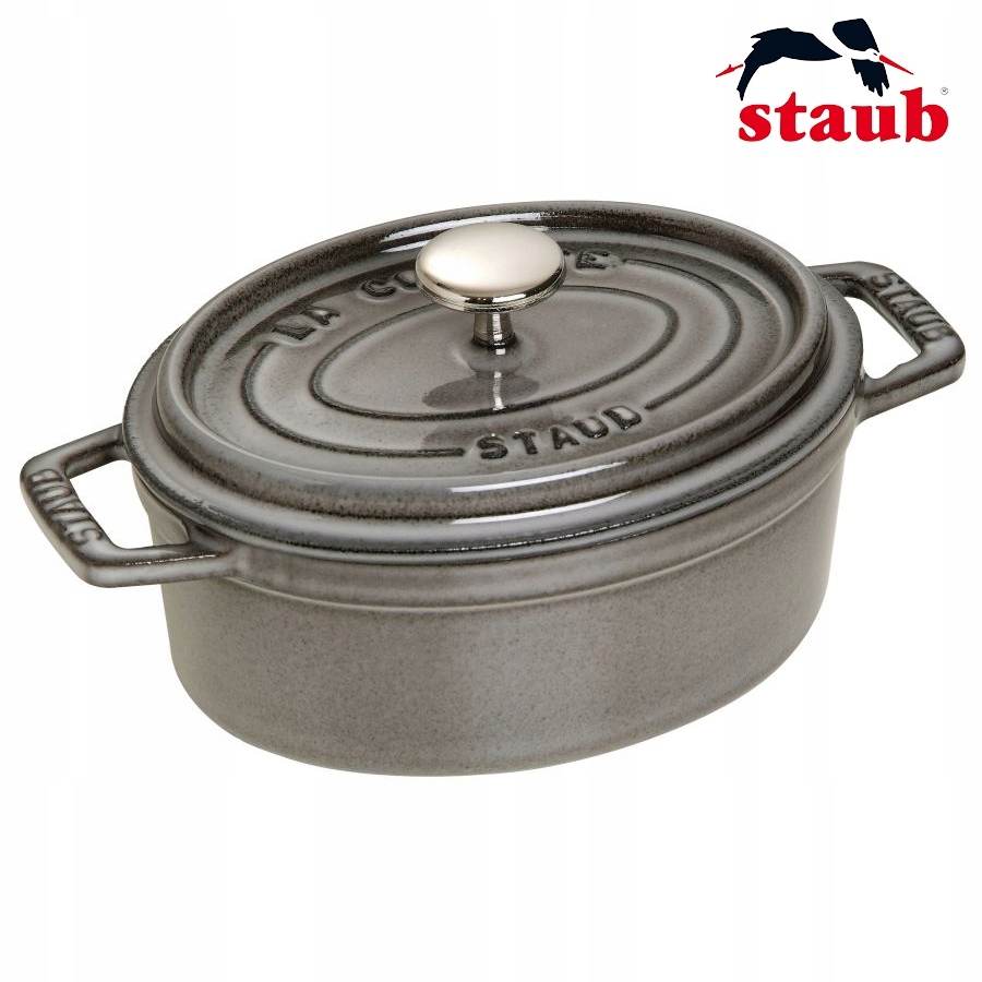 Staub La Cocotte Garnek żeliwny owalny 600 ml, grafitowy