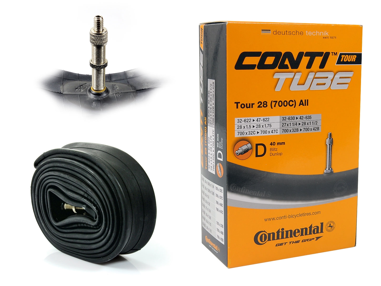 Dętka Conti Tour 28 All 40MM Dunlop 32/47-622