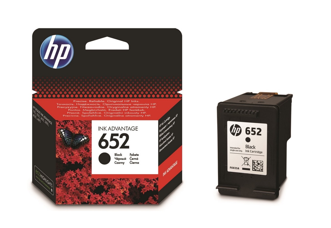 

Tusz Hp 652 Czarny F6V25AE nowy