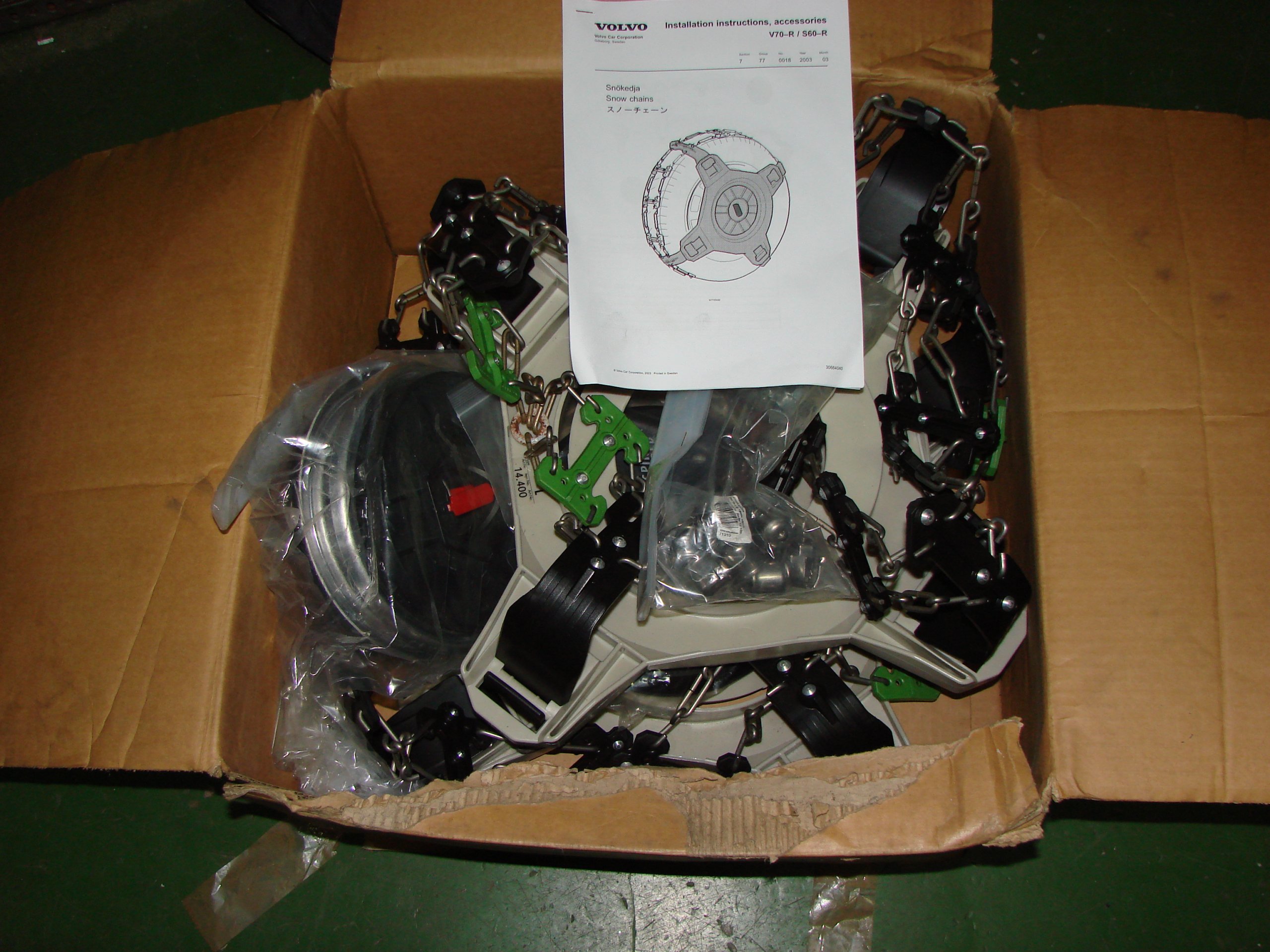 ŁAŃCUCHY ŚNIEGOWE VOLVO S60 c70 235/40R18 NOWE