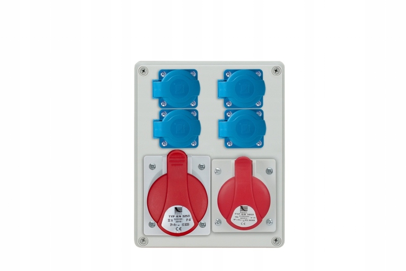 B.1100-02 R-box 240, 1x32A/5p, 1x16A/5p, 4x250V