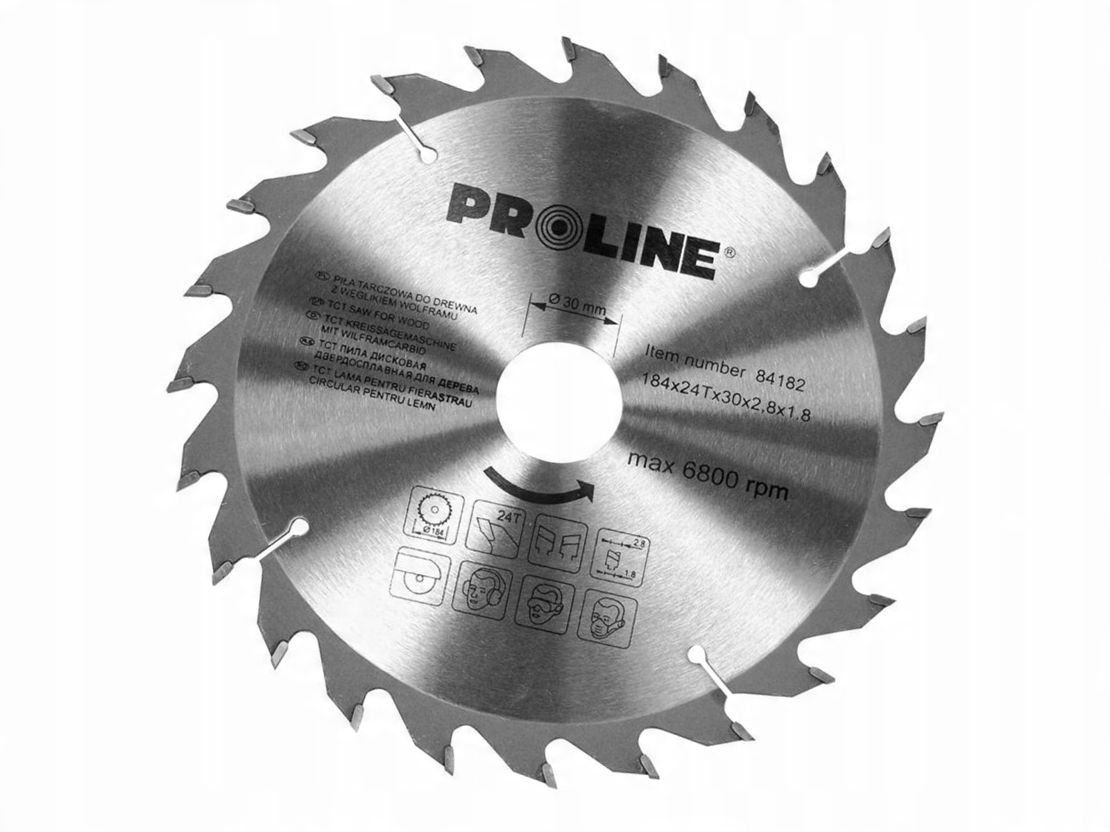 

Proline Piła tarczowa do drewna 184x30/20/16 36z