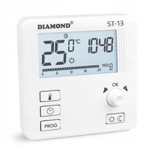

Diamond Regulator Pokojowy Temperatury Przewodowy
