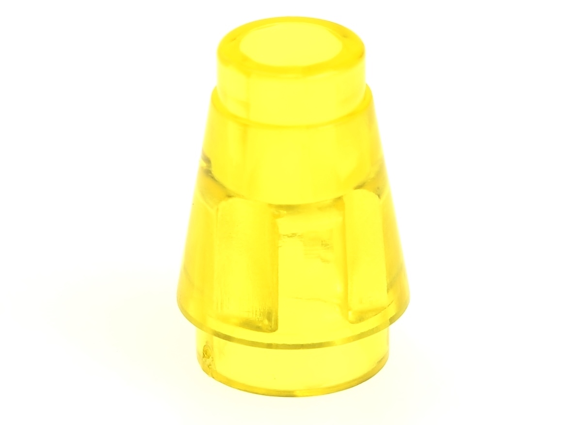 

Lego Stożek 1x1 4589b żółty trans 2 szt.