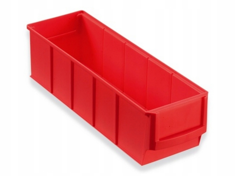 

Pojemnik regałowy ShelfBox 300 S Kuweta Czerwony