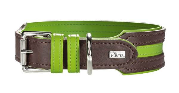 

Obroża Hunter Basic Marbella Stripes - brąz/zielon