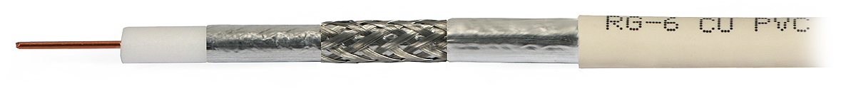 

Kabel Koncentryczny RG-6 Tri-shield Tv-sat Abcv