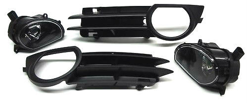 НОВЫЕ противотуманки + решетки Audi A3p 05-08 комплект