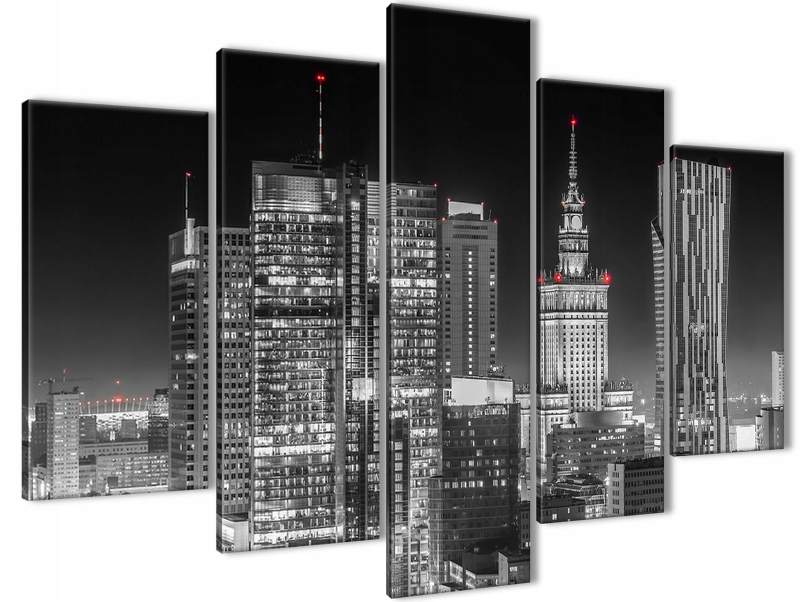 

Obraz Warszawa nocą 150x100 do pokoju Gratisy