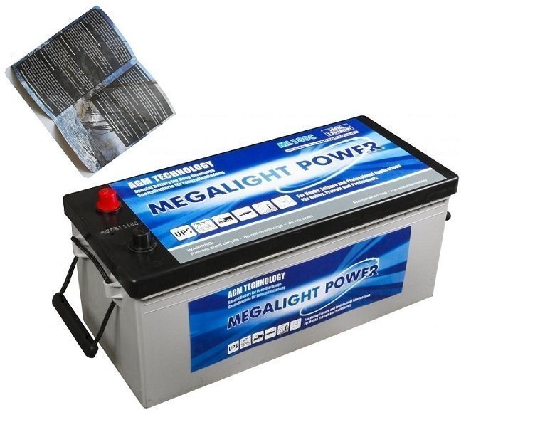 Akumulator AGM MEGALIGHT 140 Ah ZASILANIE ŁODZI Marka inny