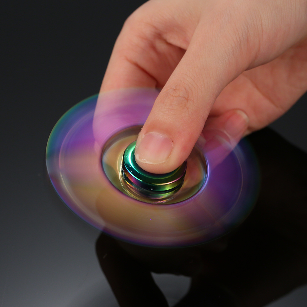 HAND FIDGET SPINNER TĘCZOWY METALOWY CRAB POLSKA ! Bohater brak