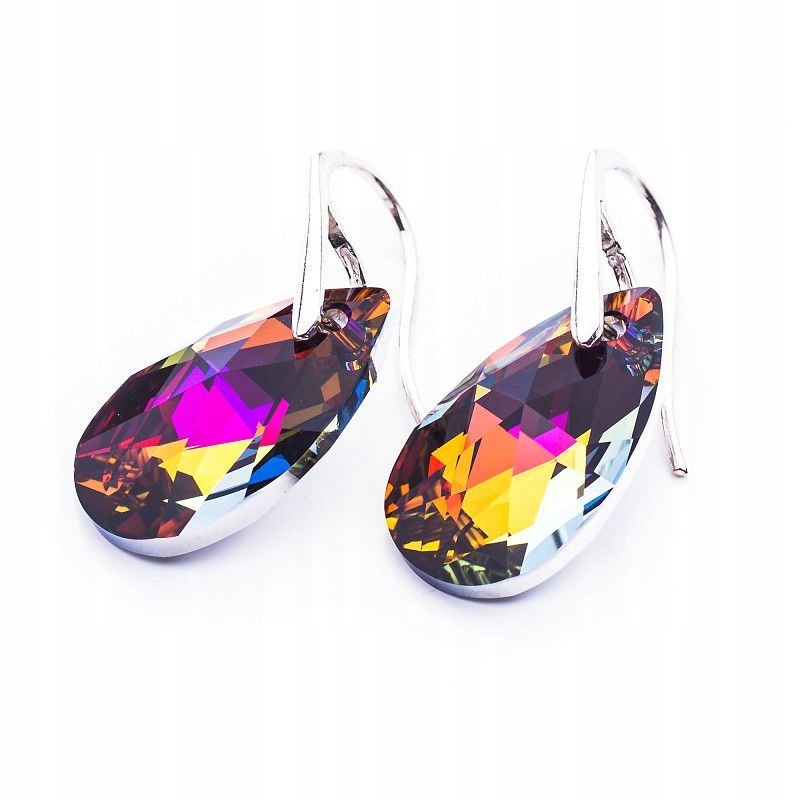 

Srebrne kolczyki z kr. Swarovski Migdały 22mm Vol