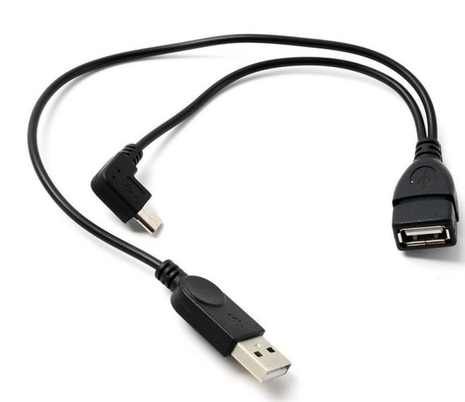 

Kabel Kątowy Y Otg Host Micro Usb Usb zasilanie