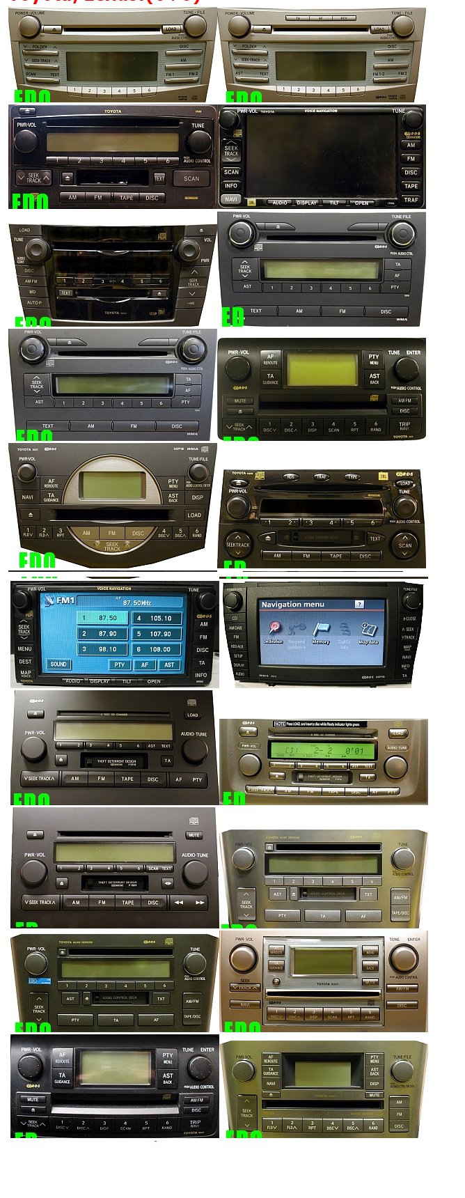 ZMIENIARKA ADAPTER USB AUX BLUETOOTH TOYOTA Auris Camry Yaris Rav4 LEXUS Złącza AUX In USB