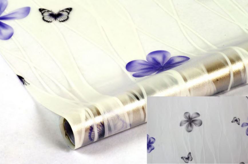 

statyczna Matujaca folia okienna na okno 67cm moty