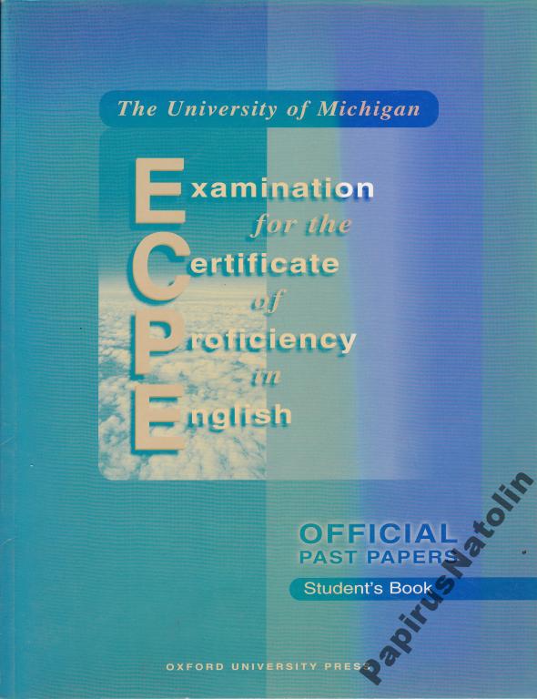 Official Past Papers. Ecpe. Sb