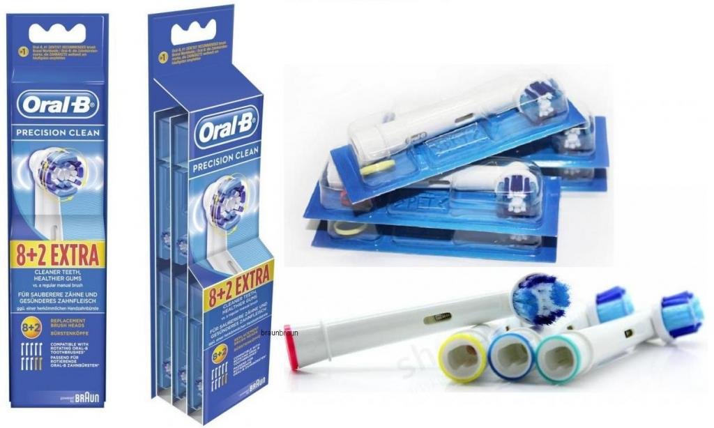 

10 x Główka Oral-b Precision Clean EB20-10 Braun