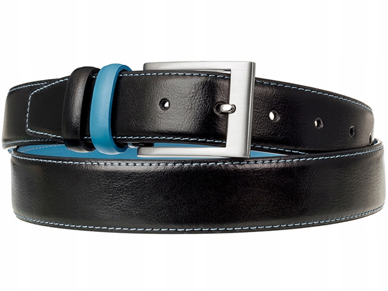 

Skórzany Pasek Skóra Szeroki do Spodni Jeans P6 90