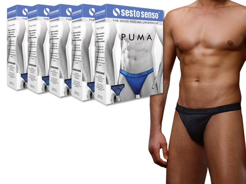 SLIPY męskie PUMA tanga - SESTO SENSO - 5szt. L Płeć Produkt męski