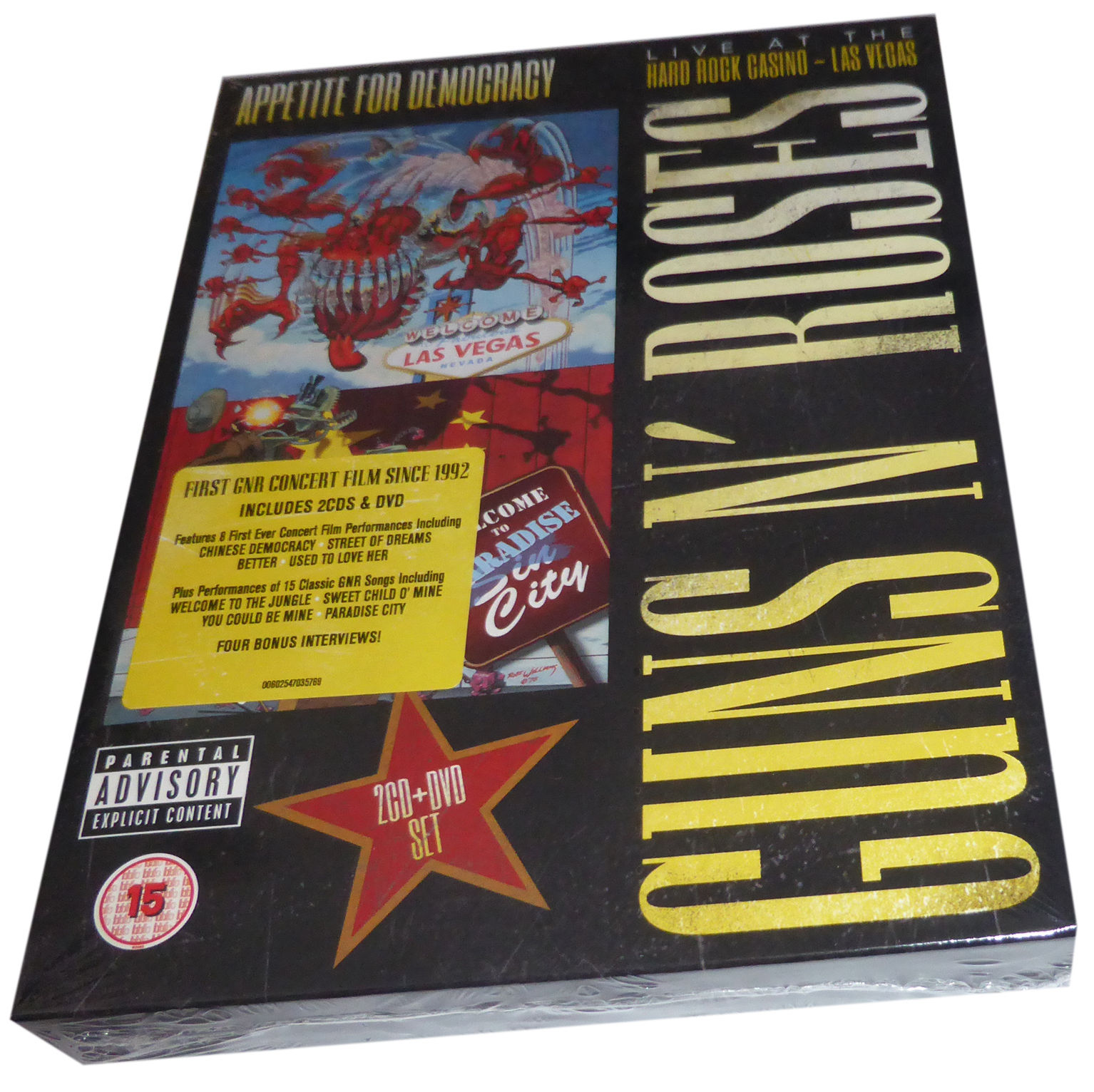 GUNS N' ROSES APPETITE FOR DEMOCRACY LIVE DVD+2CD