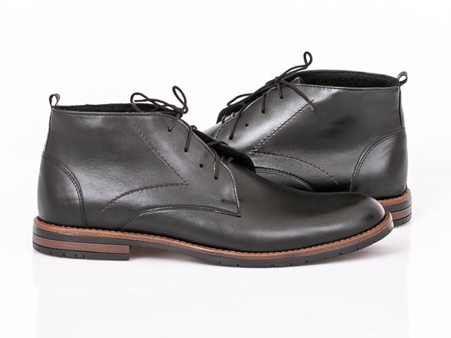 AGDA 638 buty ocieplane POLSKIE czarne 40 SKÓRA Marka Agda