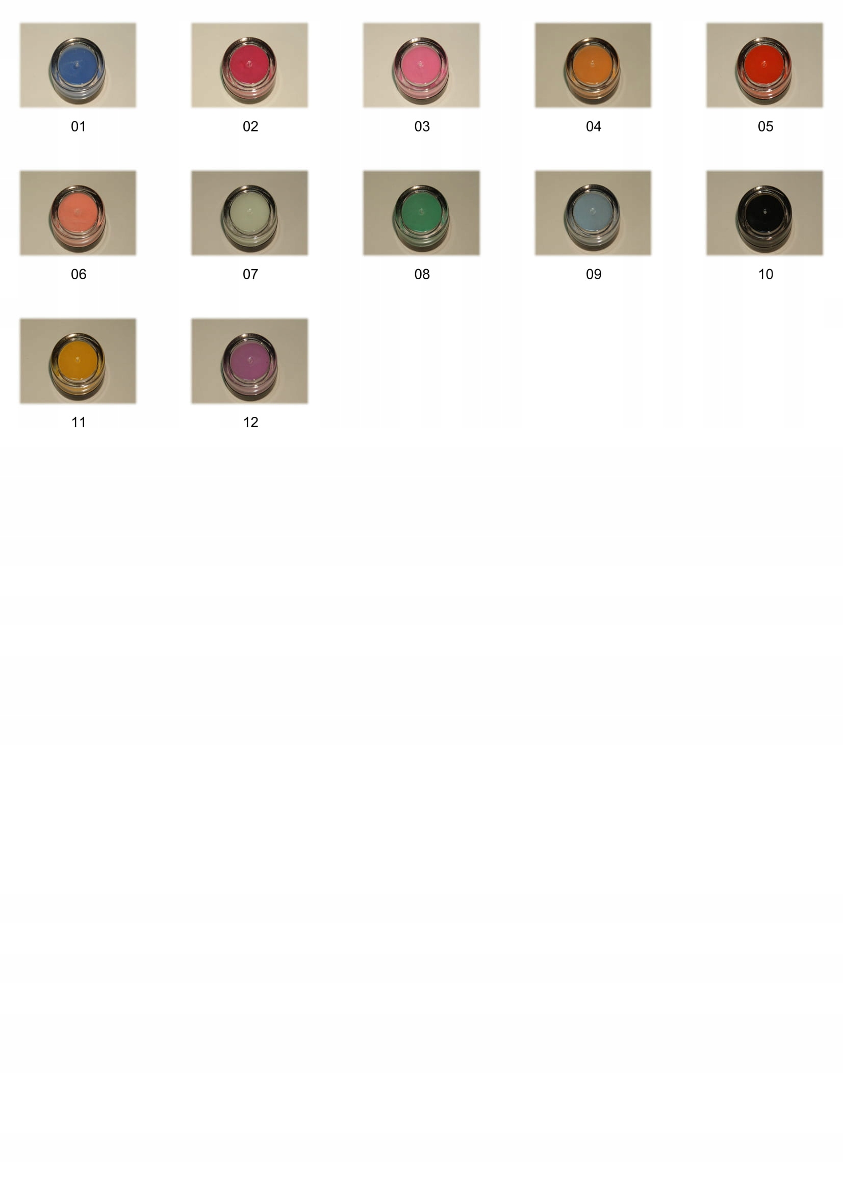 SEA - ACRYL kolorowy proszek akrylowy 08 Kolor dominujący zielony