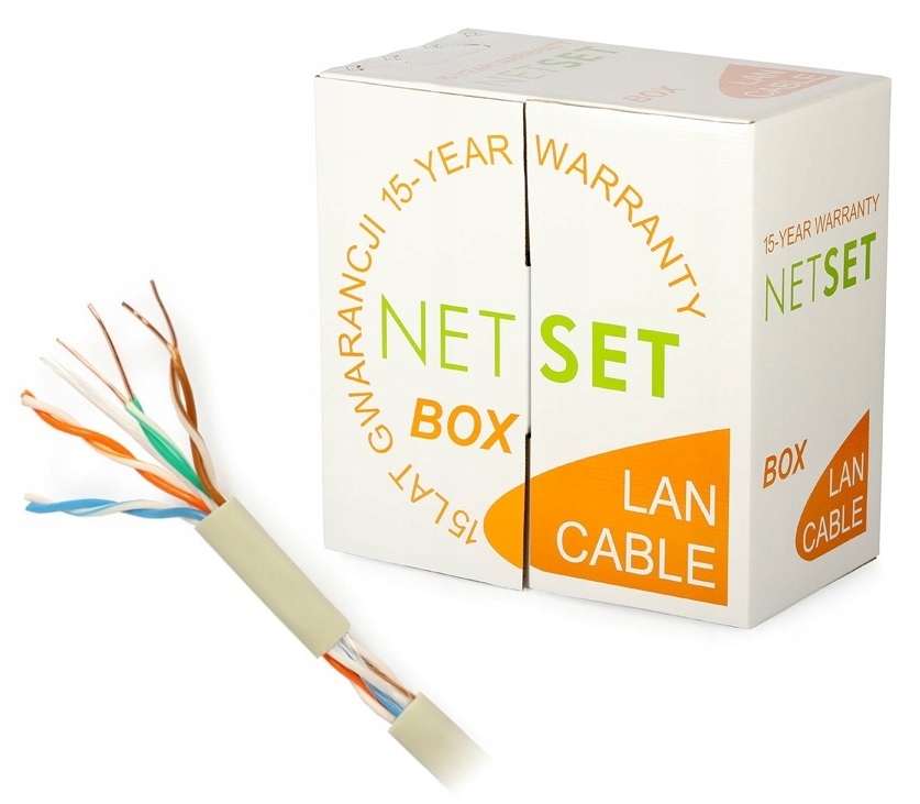 Przewód Netset Box U/utp 5e skrętka wewnętrzna 305