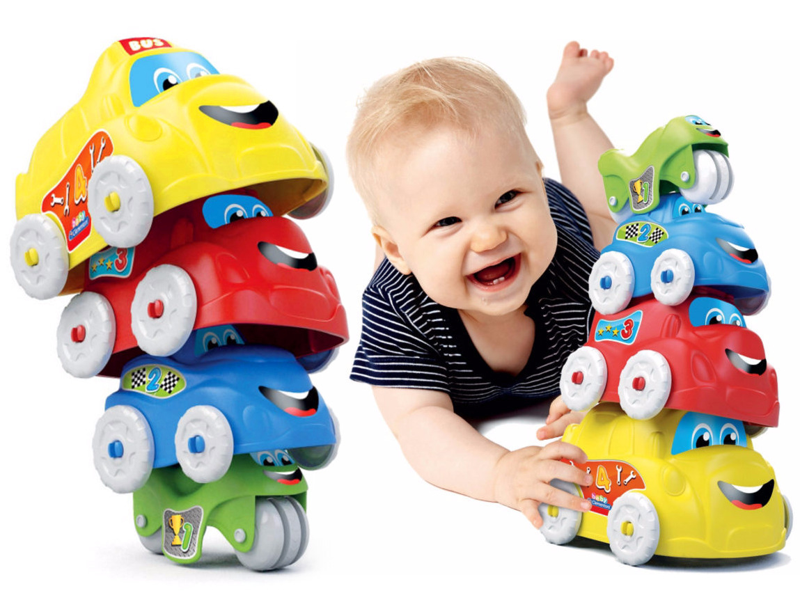 

Clementoni Baby Wieża Z Autek Piramidka 4 Pojazdy