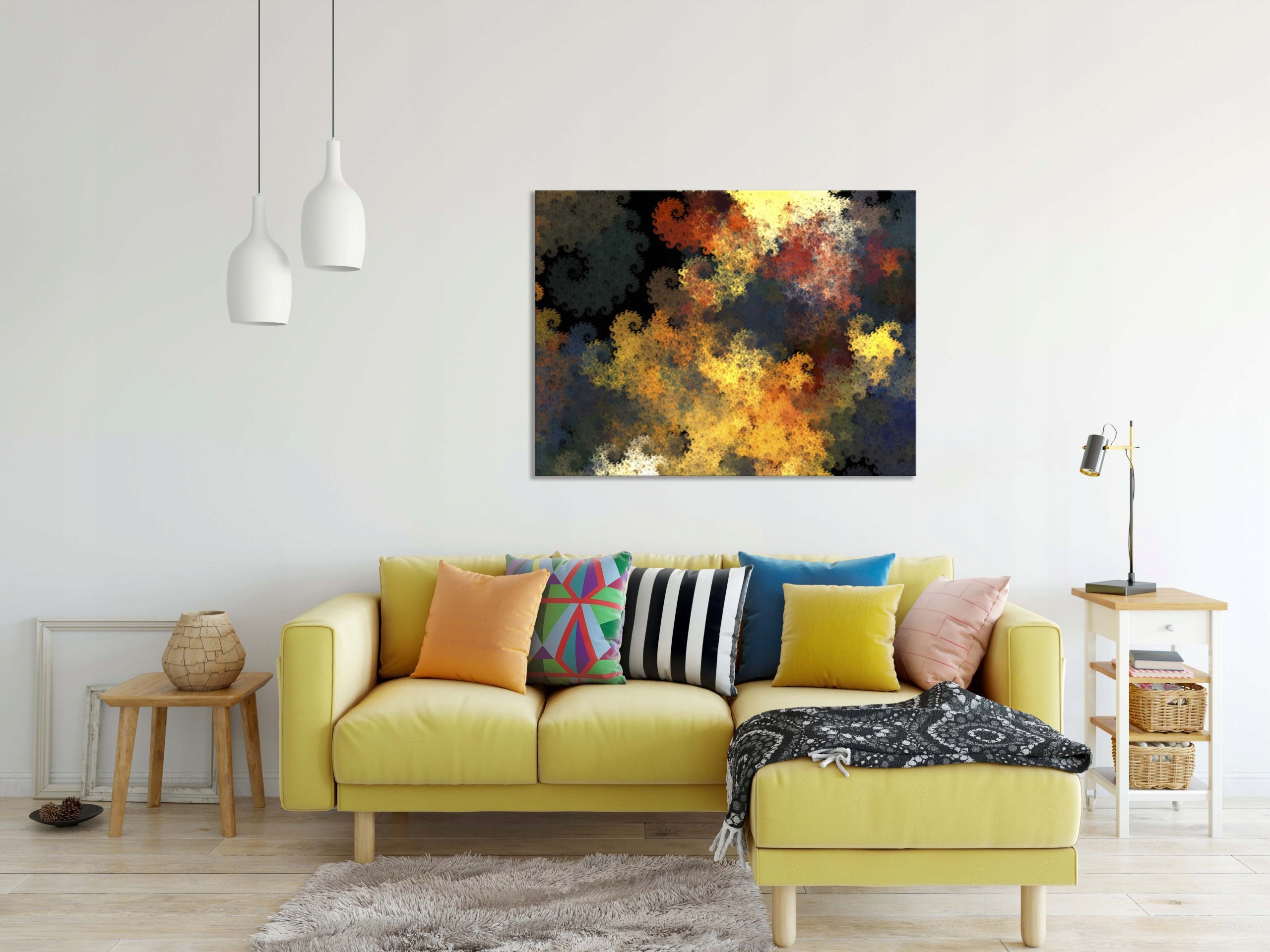 OBRAZ na płótnie ABSTRAKCJA 199691385 120x80 WZORY Wysokość produktu 80 cm