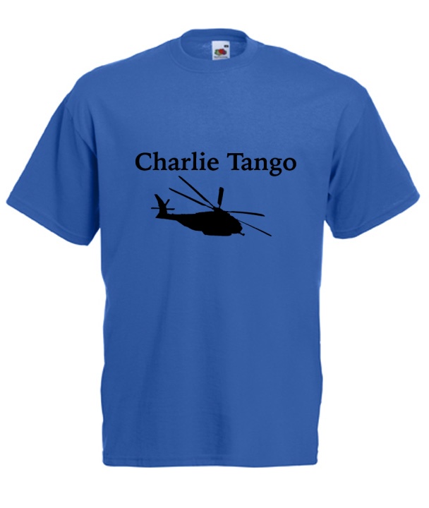

Kolorowe Koszulki Męskie Charlie Tango Helikopter