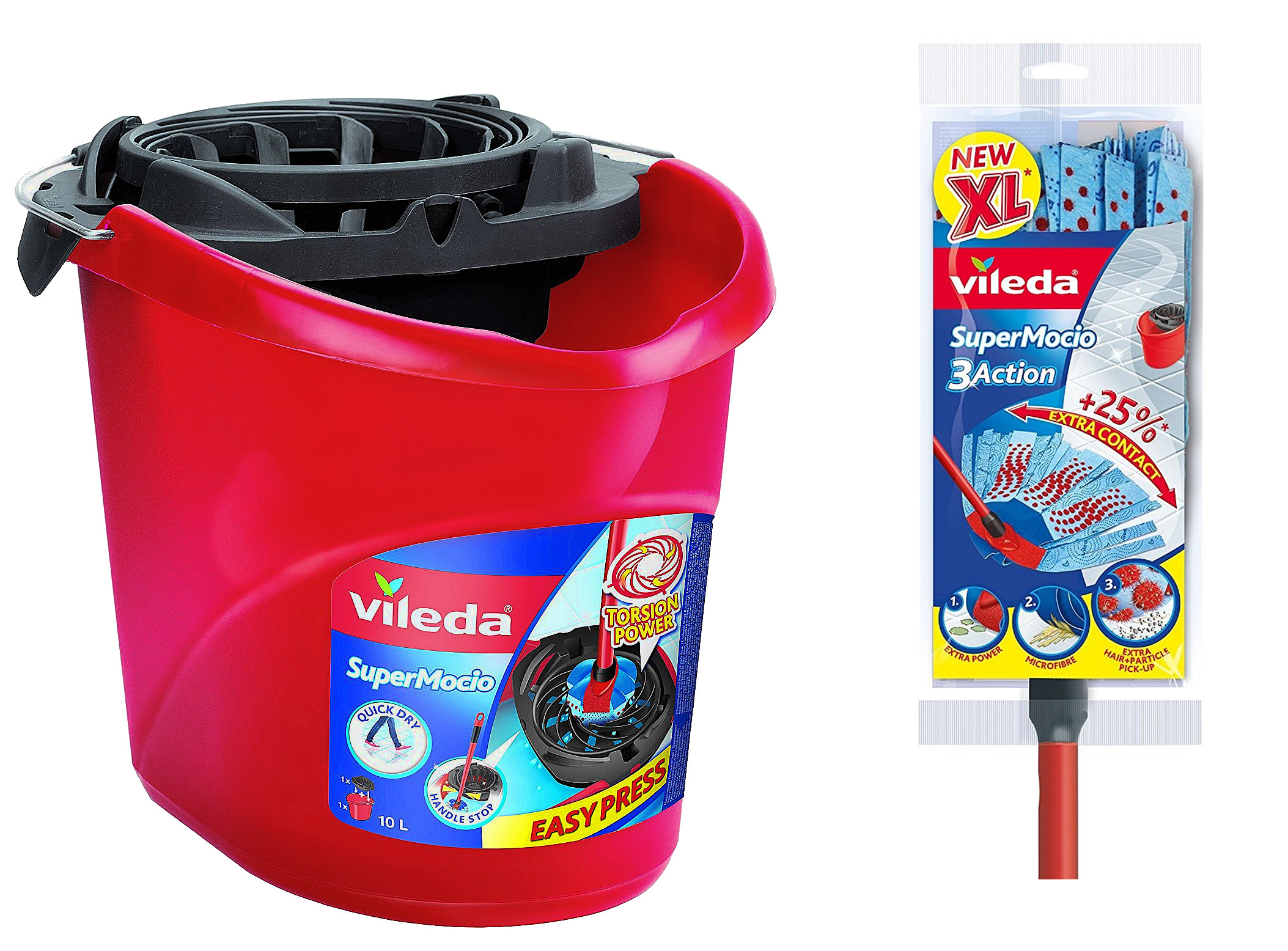 Sada Mop Vileda Velour 3D kbelík