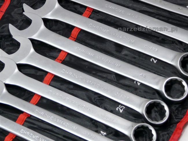 KLUCZE PLASKIE OCZKOWE polerowane 25el 6 32mm Number of Elements sets