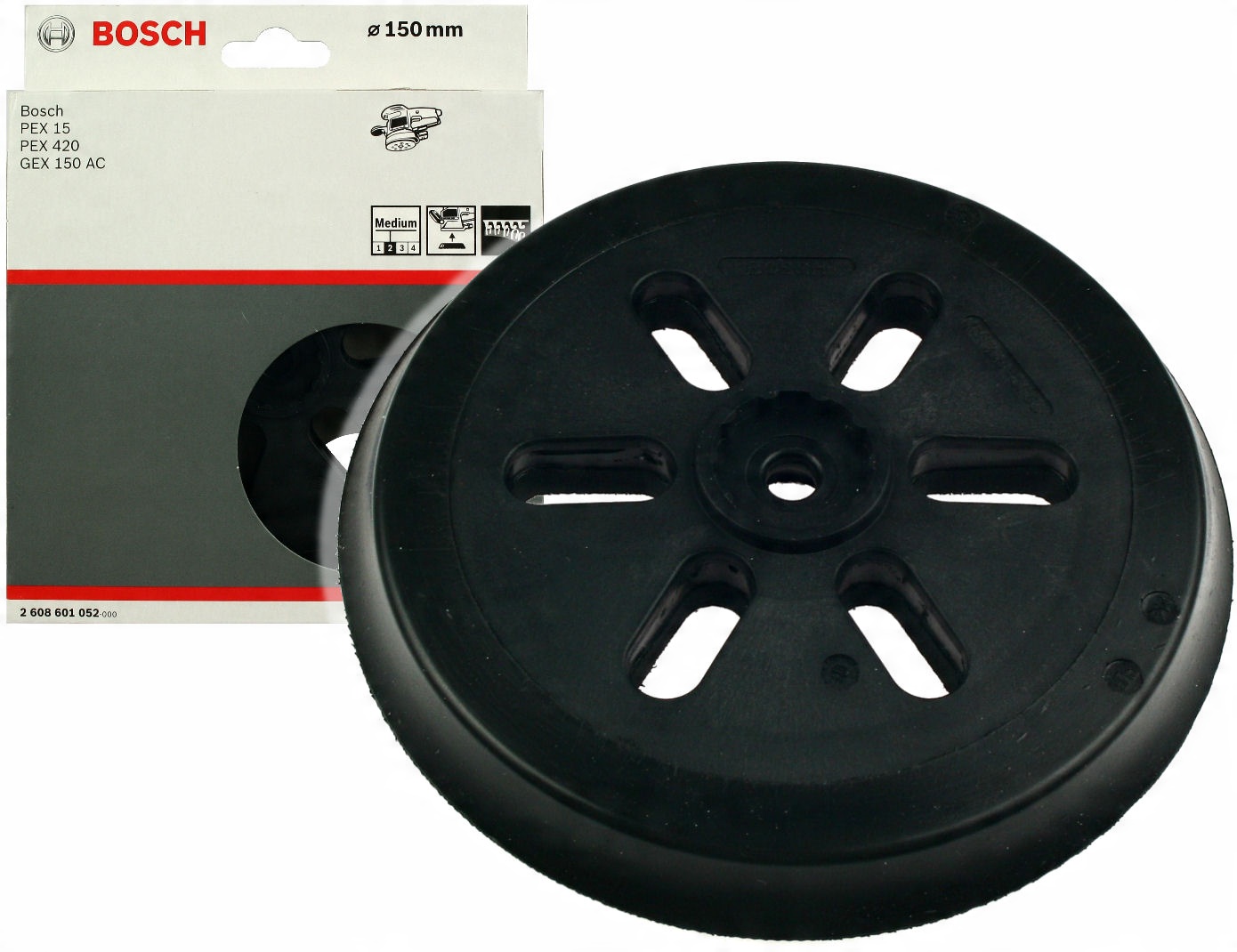 

Bosch Talerz szlifierski 150mm Średni do Pex 15
