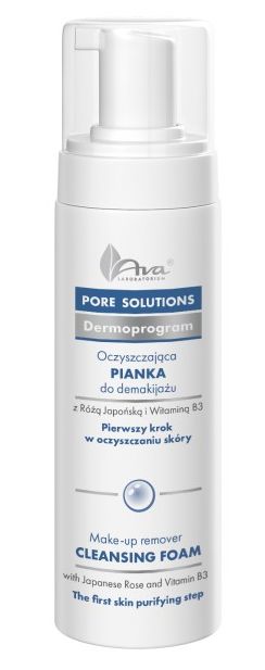

Ava Pore Solutions Oczyszczająca Pianka Demakijaż