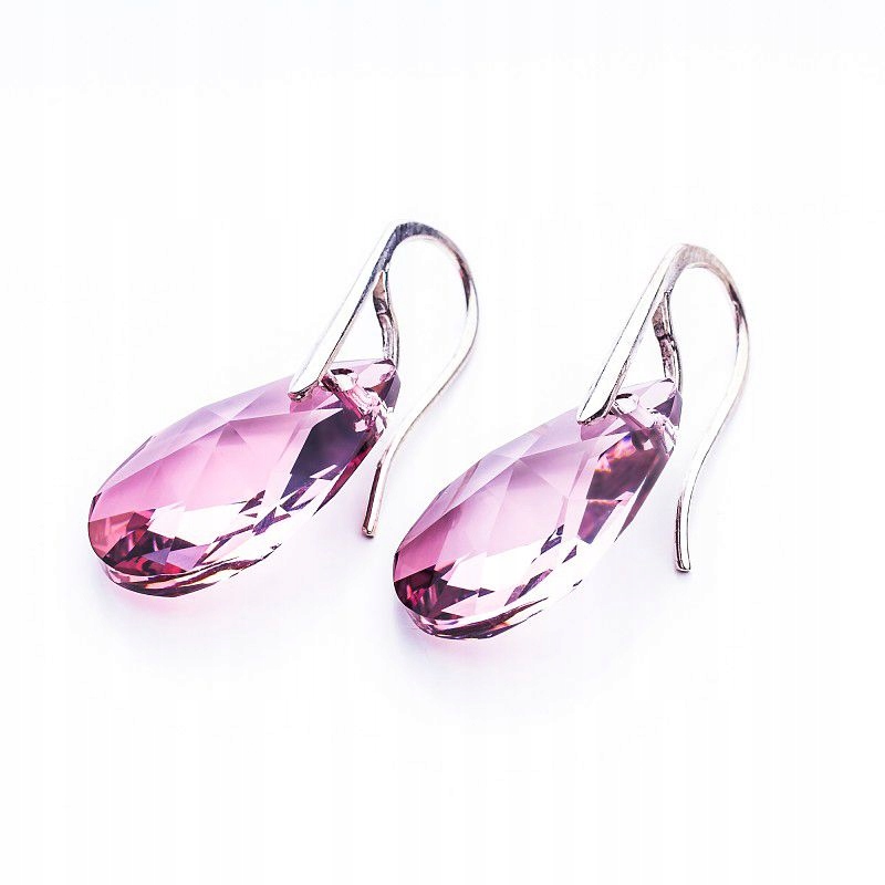 

Srebrne kolczyki z kr. Swarovski Migdały 22mm Antp