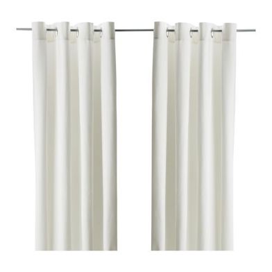 

Ikea Merete zasłony 145x300 zasłona 300x145 białe