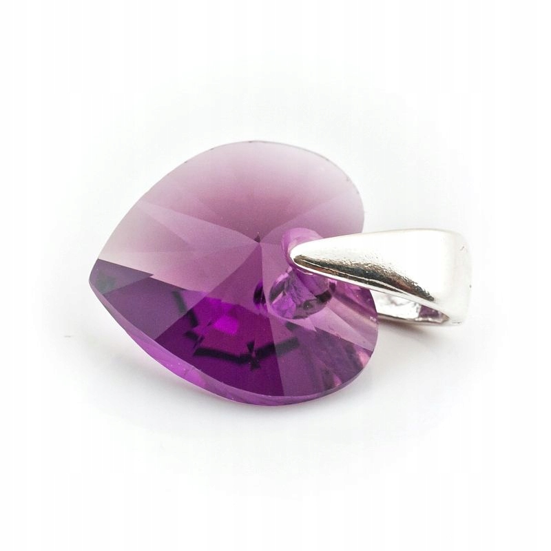 

Wisiorek srebrny 925 z kr. Swarovski Serce 10 Amet