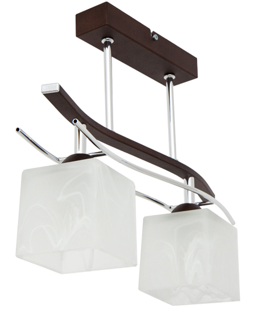 

Lampa sufitowa Leo 2 wenge lub satyna chrom