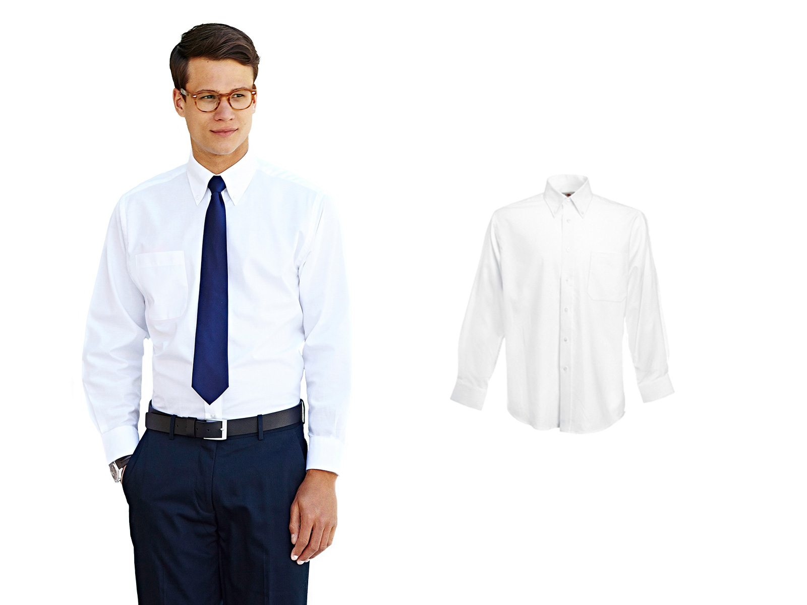

Men Oxford L/s Shirt White XXL